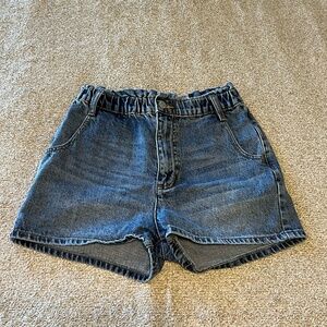 UO BDG High Rise Denim Shorts with Scrunch Waist
